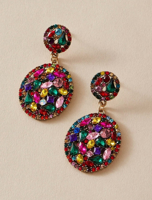 Multicolored Gemstone Earrings