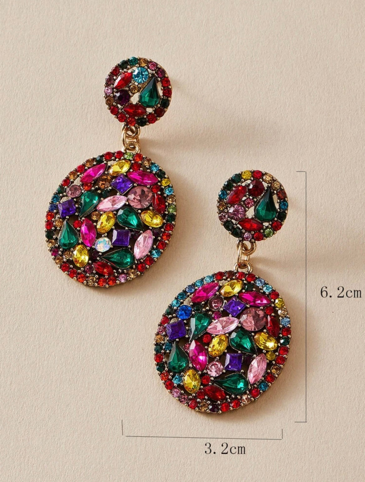 Multicolored Gemstone Earrings