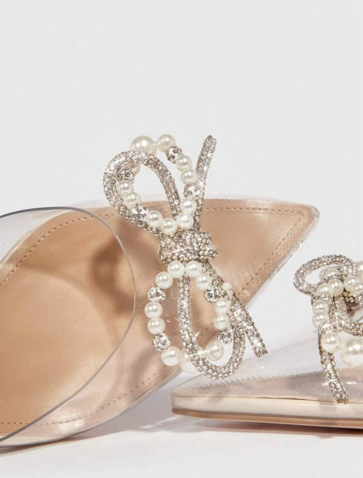 Transparent Rhinestone Heels