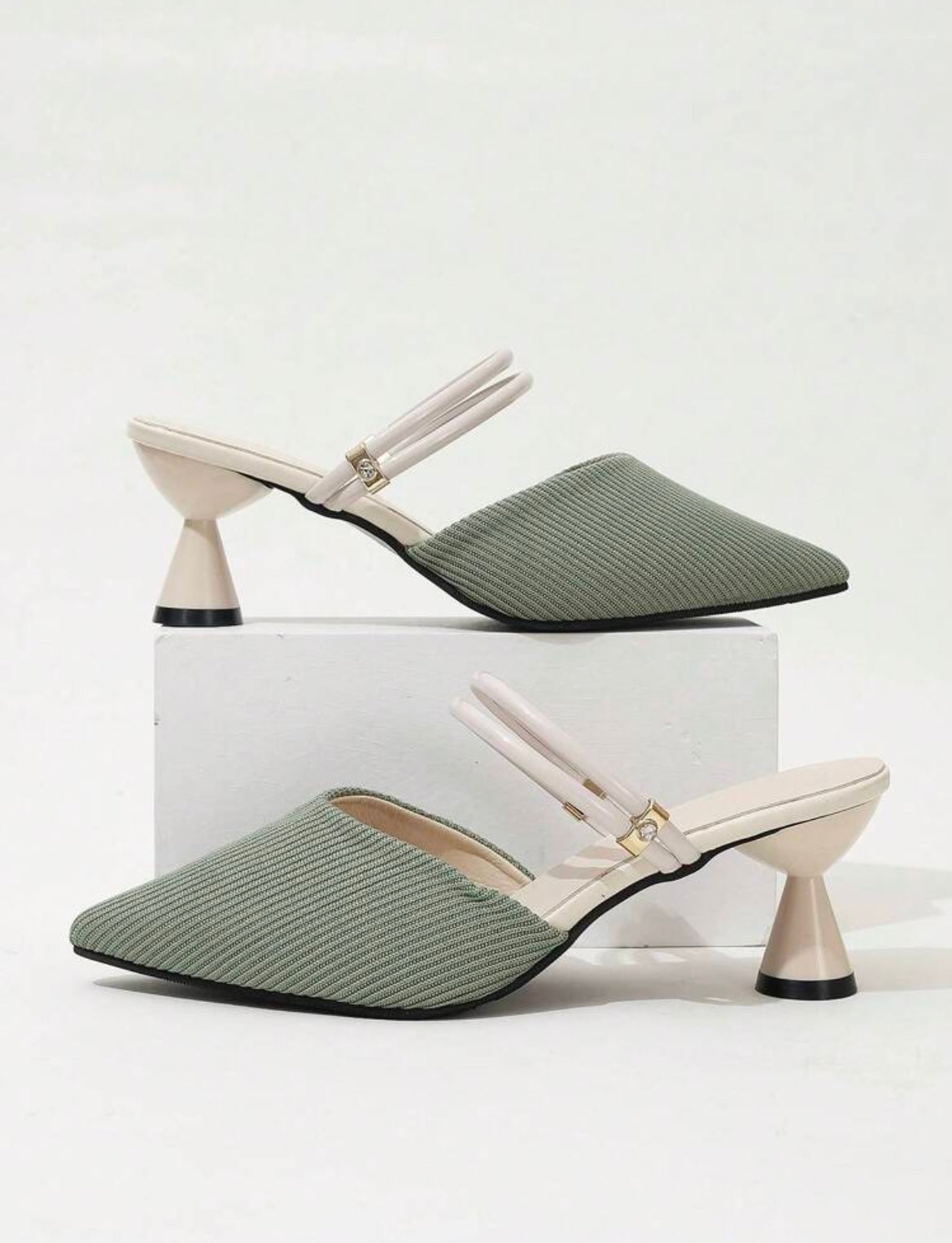 Conical Grace Slingbacks